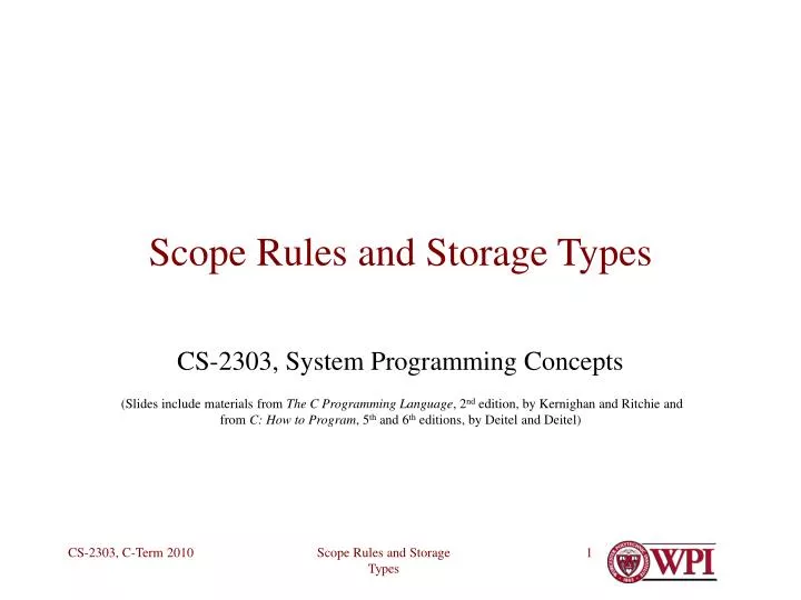scope rules and storage types n.