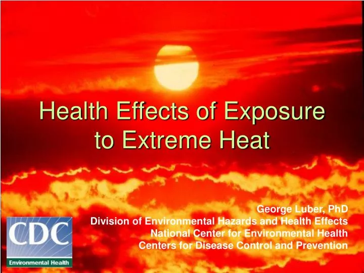 health effects of exposure to extreme heat n.