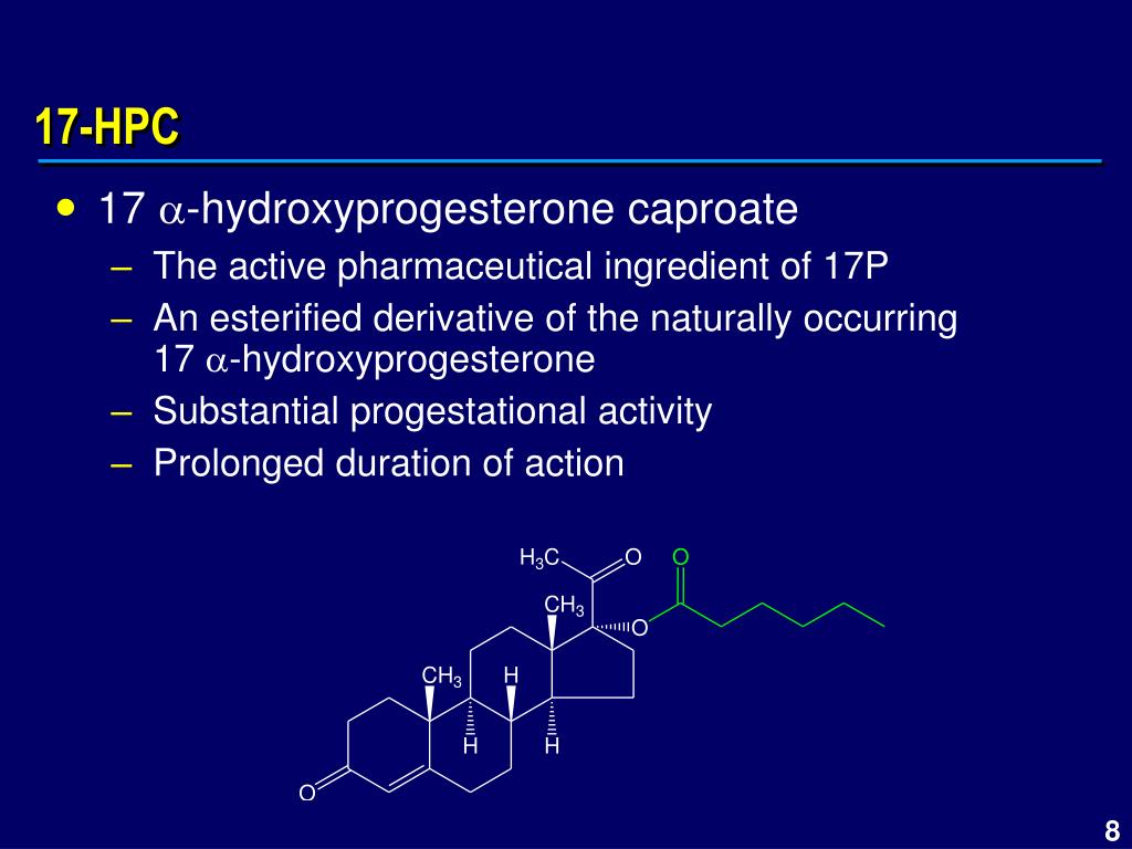 Ppt 17 Hydroxyprogesterone Caproate Injection 250 Mg Ml Nda 21 945