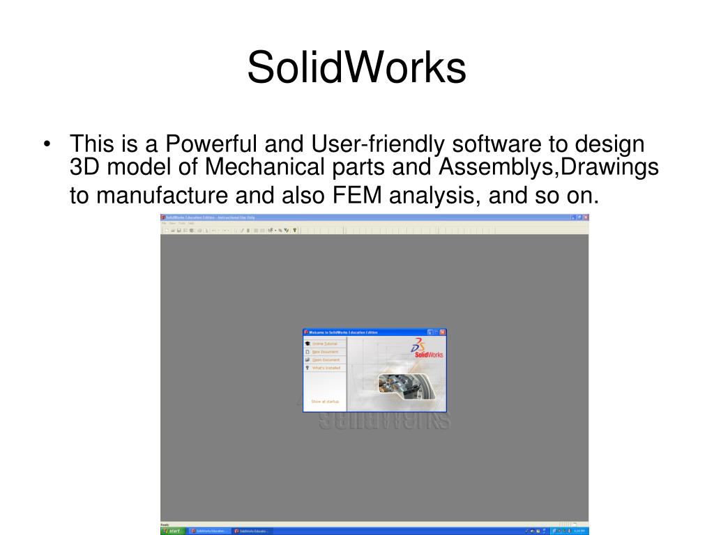 Ppt Solidworks Powerpoint Presentation Free Download Id 318569