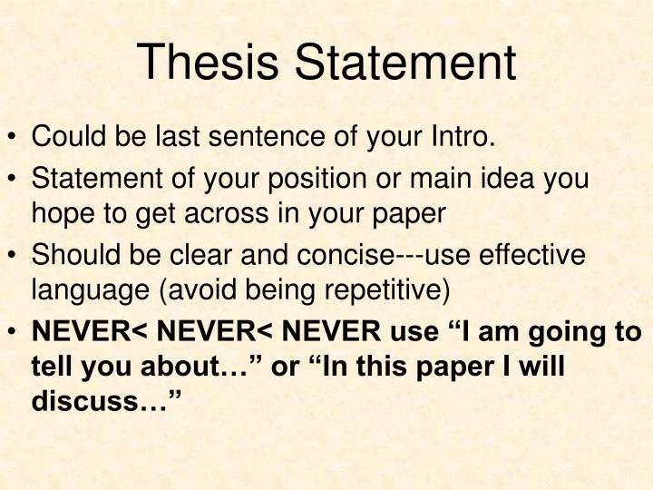 clear thesis statement clear thesis statement