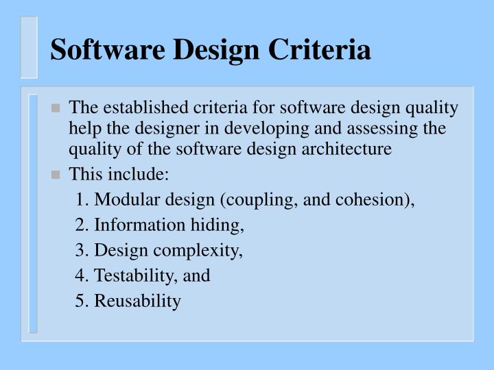 Design Criteria Software | ppt software design swd powerpoint presentation id Design Criteria Software | ppt software design swd powerpoint presentation id