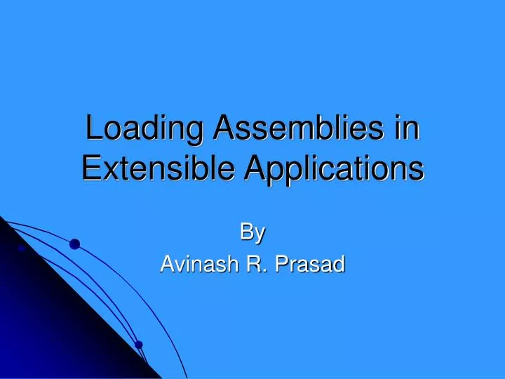 loading assemblies in extensible applications n.