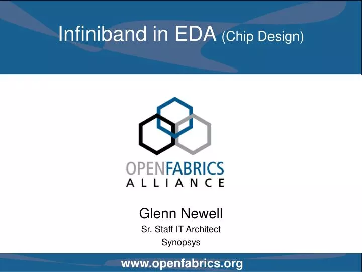 infiniband in eda chip design n.