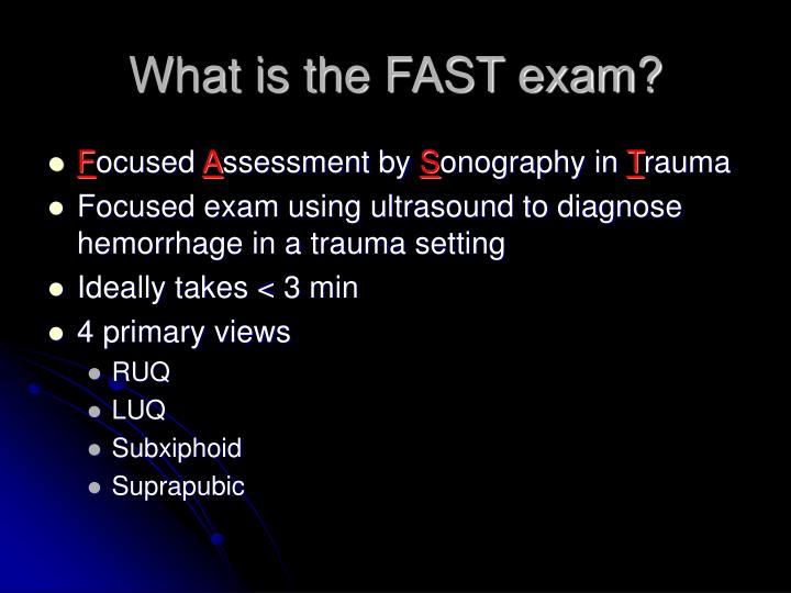 PPT - FAST Exam PowerPoint Presentation - ID:319686