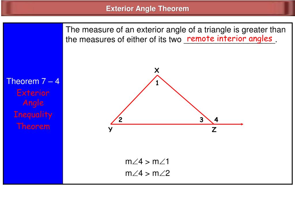 Ppt Triangle Inequalities Powerpoint Presentation Free