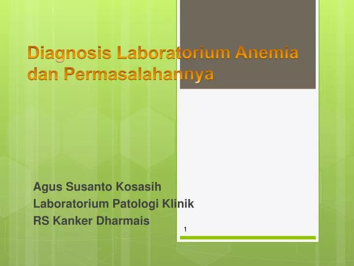 diagnosis laboratorium anemia dan permasalahannya n.