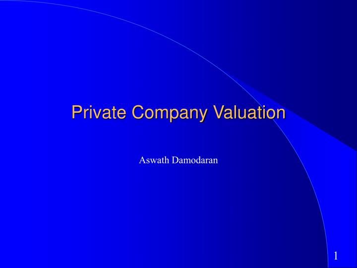 private company valuation n.