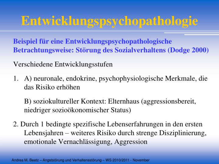 Störung Des Sozialverhaltens Fallbeispiel PPT - Störung des Sozialverhaltens und Angststörung im Kindes- und