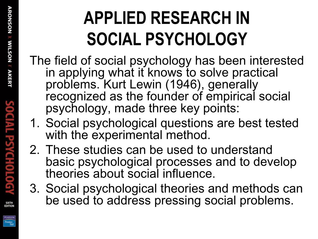 research about social psychology