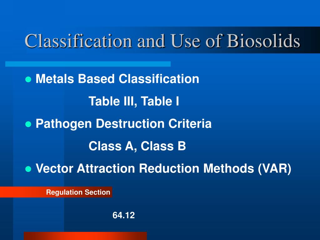 PPT - Biosolids Regulatory Compliance PowerPoint Presentation, Free ...