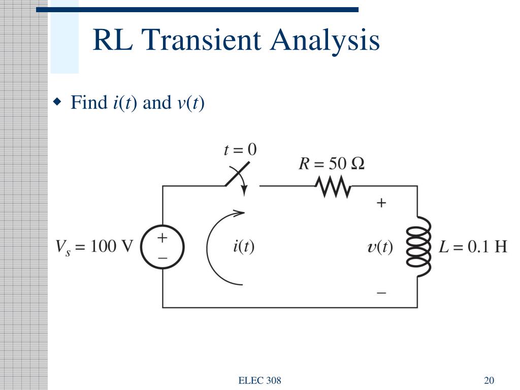 Transient Analysis. Electrical Transient Analyzer program. Transient period in RC and RL circuits. Steps in solving electrical circuits with transiency using Classical method.