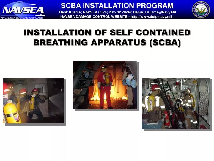 installation of self contained breathing apparatus scba n.