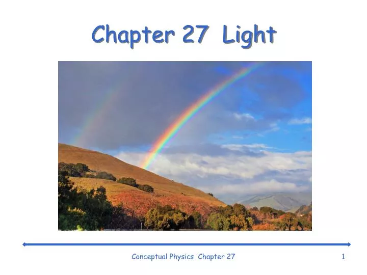 chapter 27 light n.