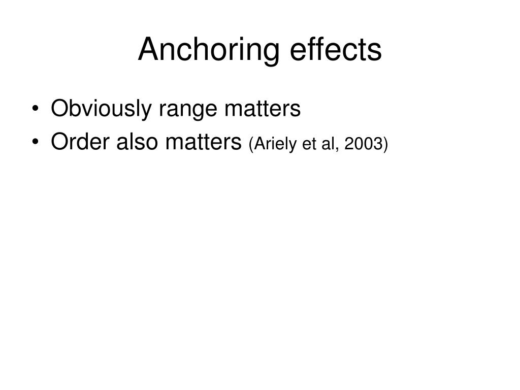 the anchoring effect psychology definition the anchoring effect psychology definition