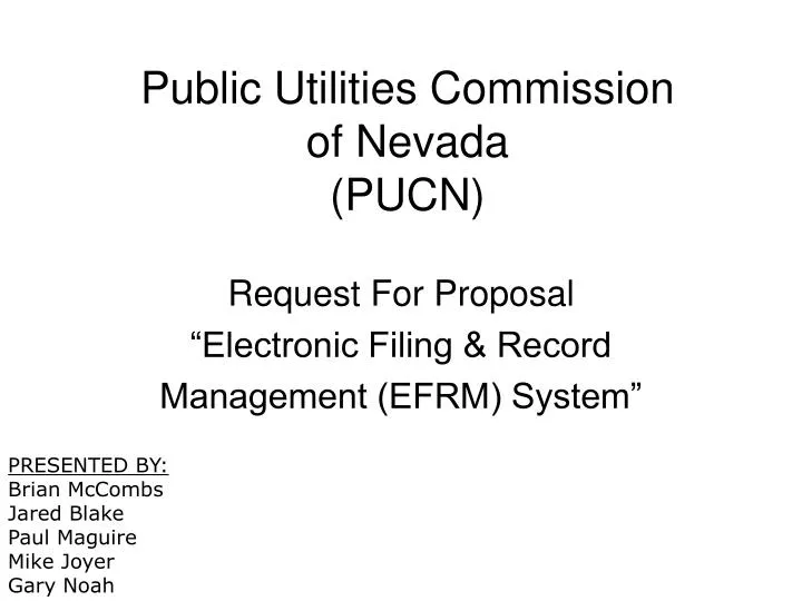 public utilities commission of nevada pucn n.