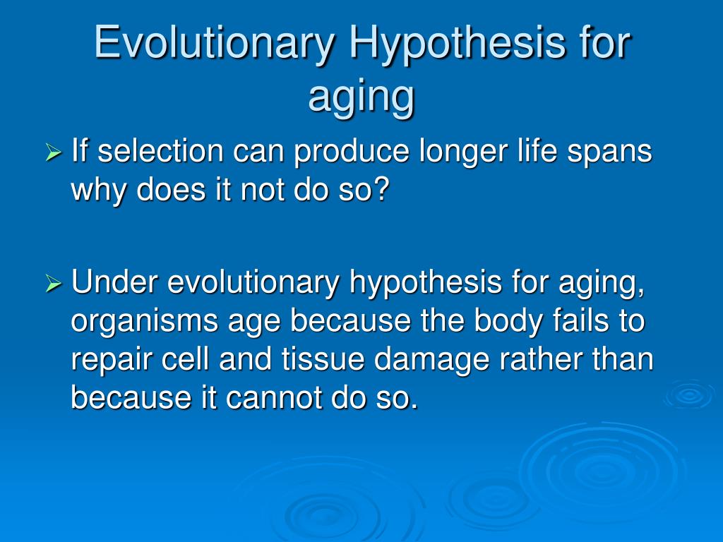 definition of evolutionary hypothesis