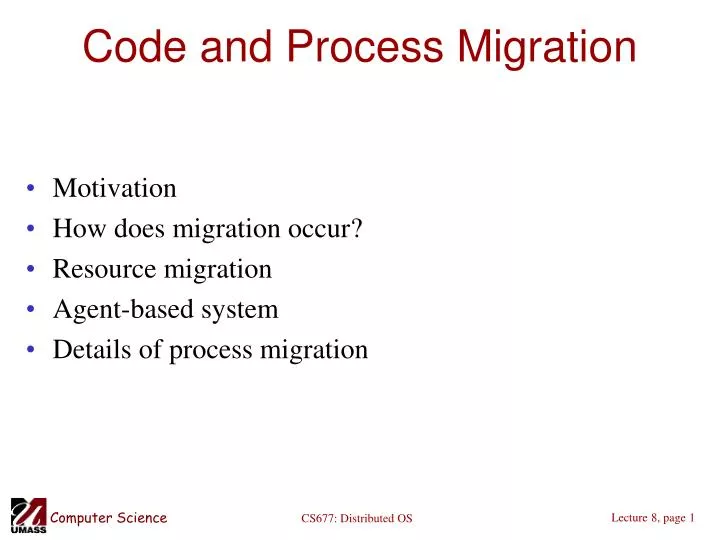 PPT - Code and Process Migration PowerPoint Presentation, free download ...