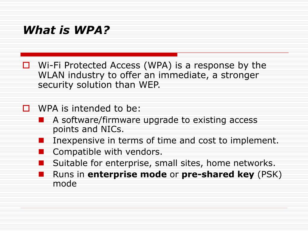 PPT - Wi-Fi Protected Access PowerPoint Presentation, Free Download ...