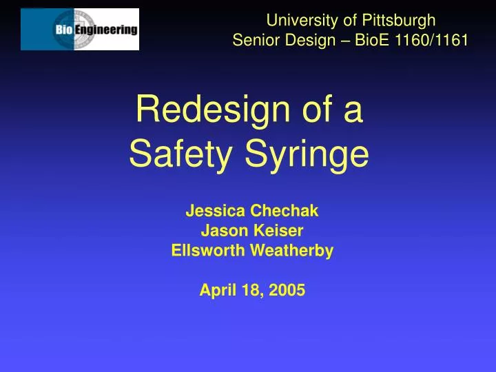 redesign of a safety syringe n.