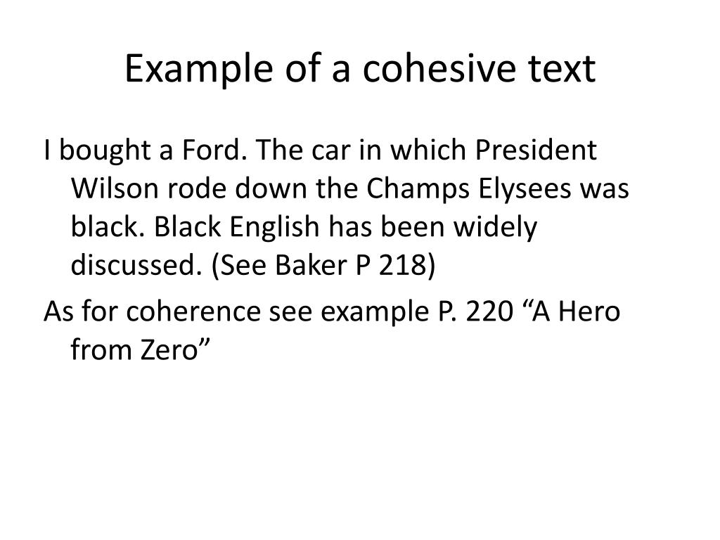 cohesion in writing examples cohesion in writing examples