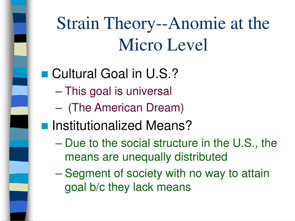 Anomie Strain Theory Essay – Merton’s Strain Theory of Deviance
