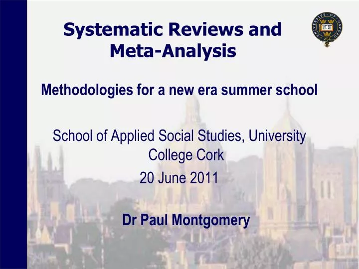 systematic reviews and meta analysis n.