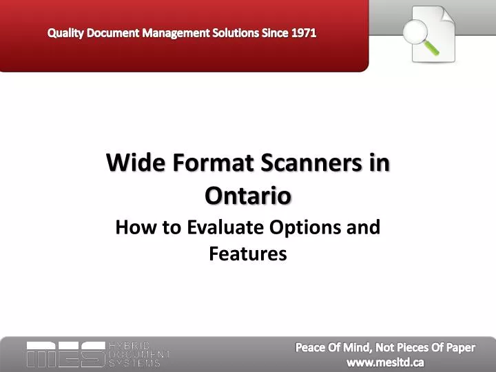 wide format scanners in ontario n.