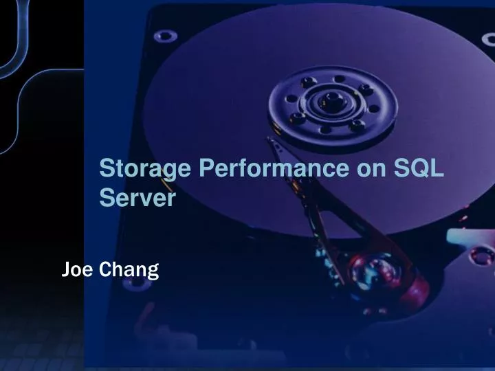 storage performance on sql server n.