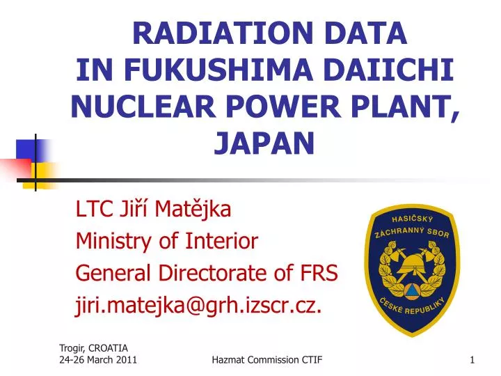 radiation data in fukushima daiichi nuclear power plant japan n.