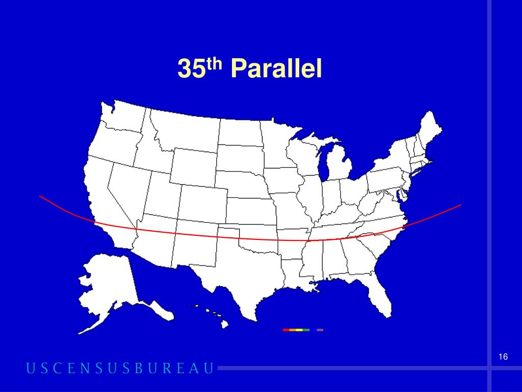 35th Parallel Map