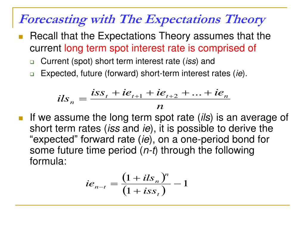Expectation hypothesis formula is crypto going to go back up
