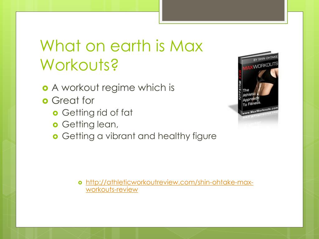 Max Workouts Shin Ohtake Review EOUA Blog