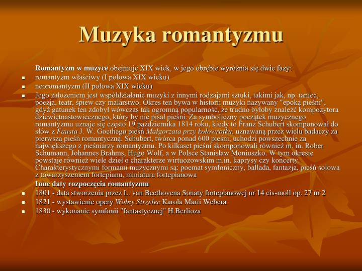 PPT - ROMANTYZM PowerPoint Presentation - ID:323989