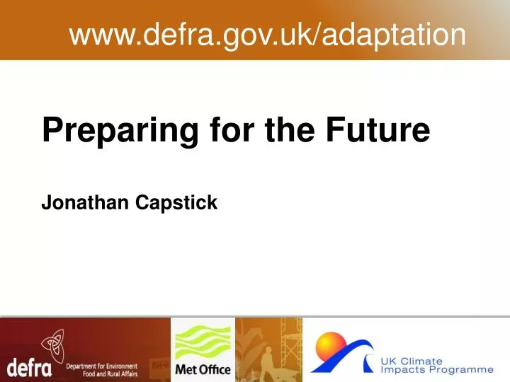 preparing for the future jonathan capstick n.