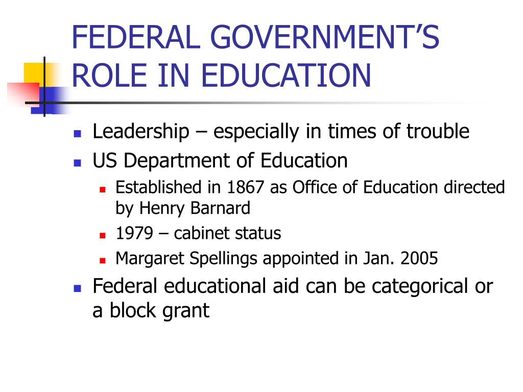 Federal Government Involvement in Education: A Comprehensive Overview