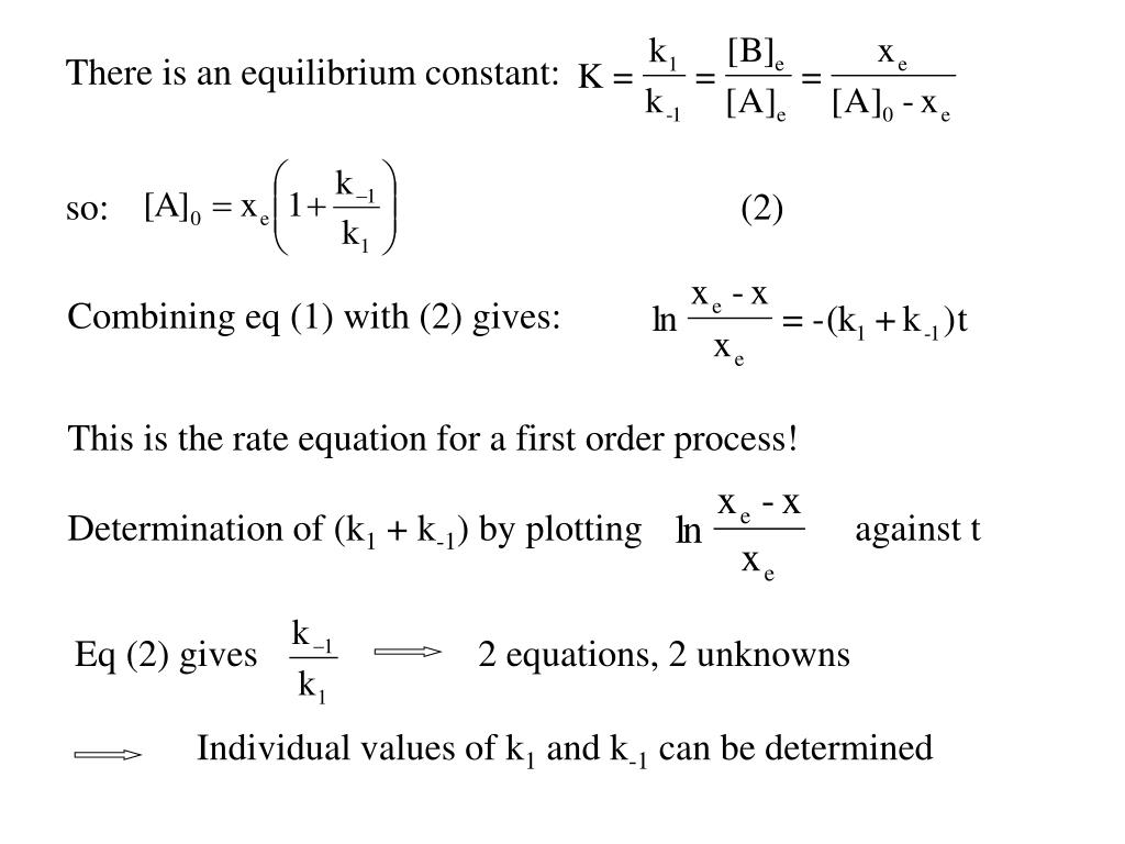 PPT - Reaction kinetics: 1 st order reactions PowerPoint Presentation ...