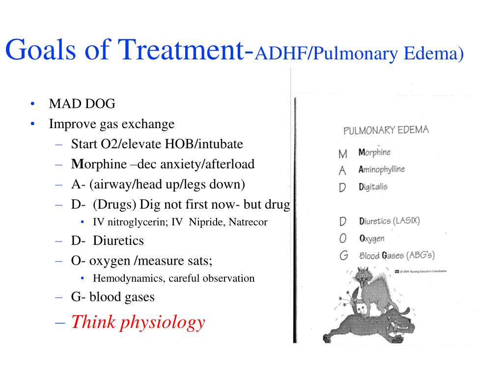 how do diuretics treat pulmonary edema