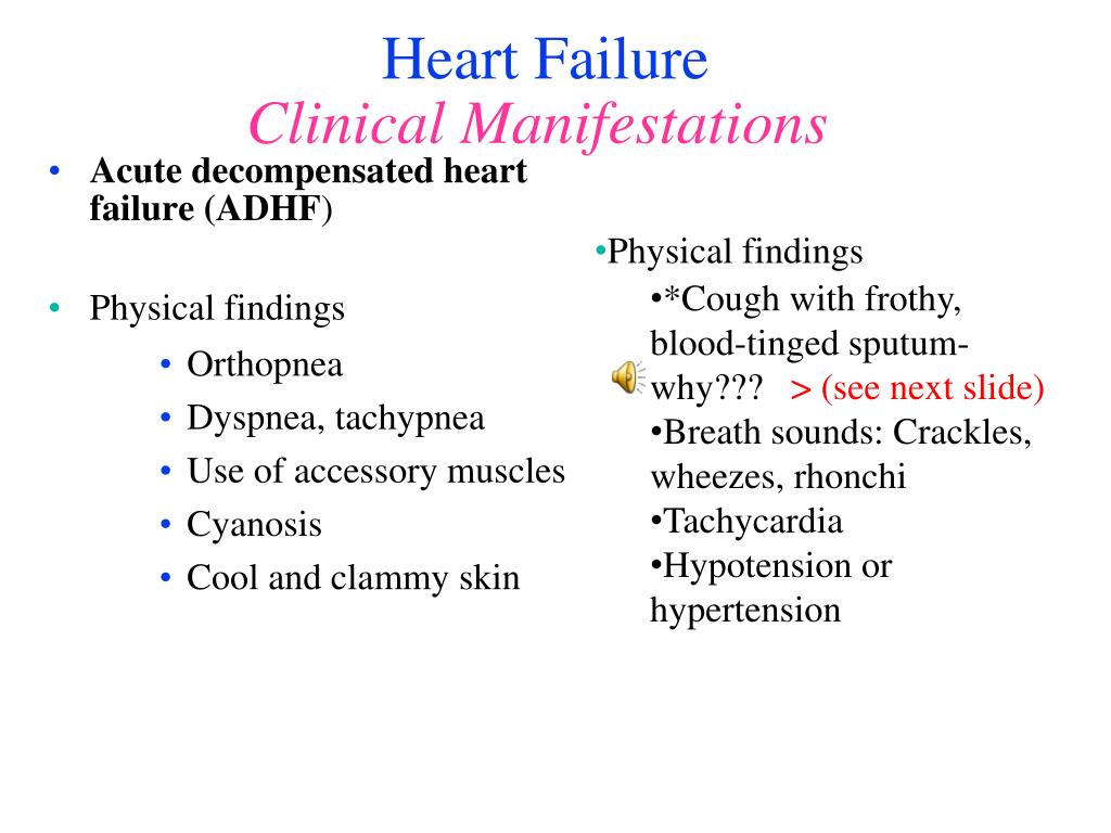 Physical finding. Acute Heart failure. Heart failure Clinical. ADHF.