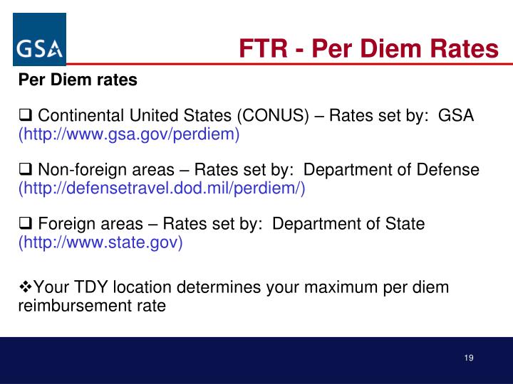 PPT Basic Federal Travel Regulation (FTR) update Temporary Duty
