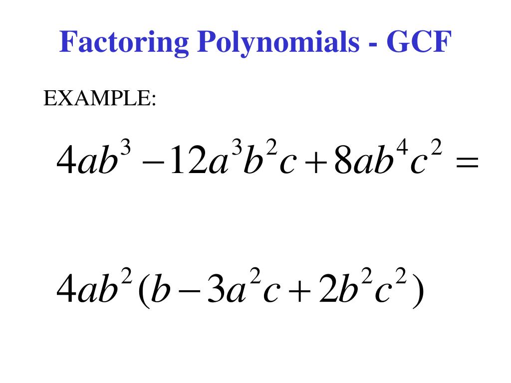 PPT - Factoring Polynomials PowerPoint Presentation, free download - ID ...