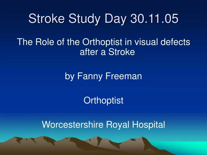 stroke study day 30 11 05 n.