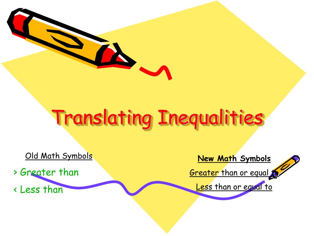 PPT Translating Inequalities PowerPoint Presentation Free Download ID 326674