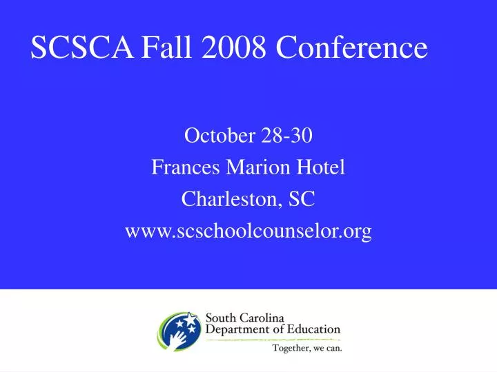 scsca fall 2008 conference n.