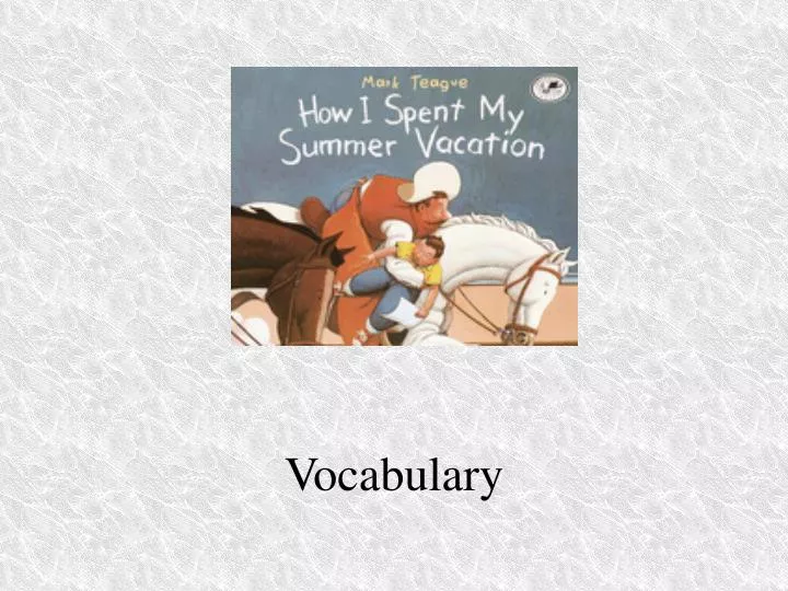 vocabulary n.