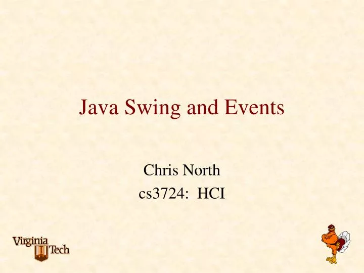 java swing and events n.