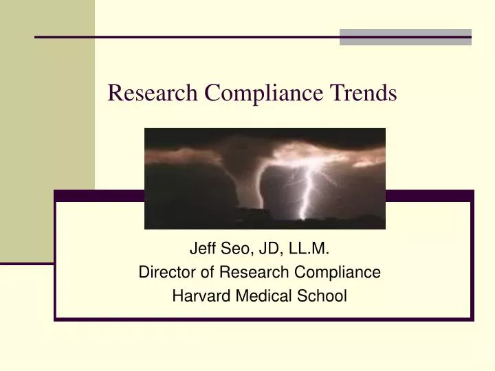 research compliance trends n.