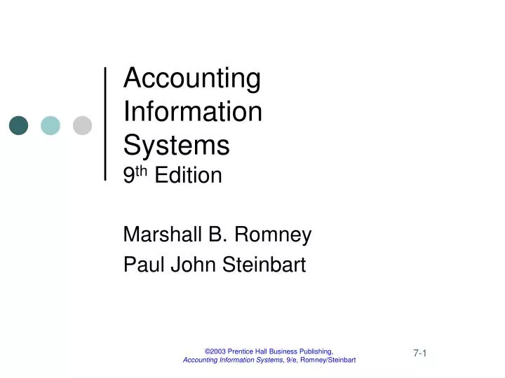 accounting information systems 9 th edition n.