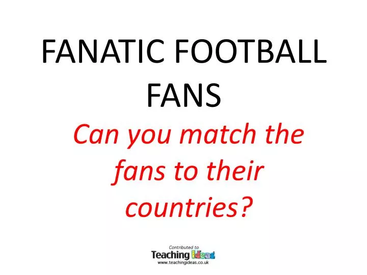 fanatic football fans n.