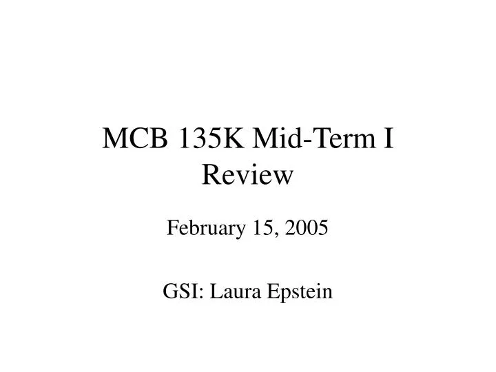 mcb 135k mid term i review n.